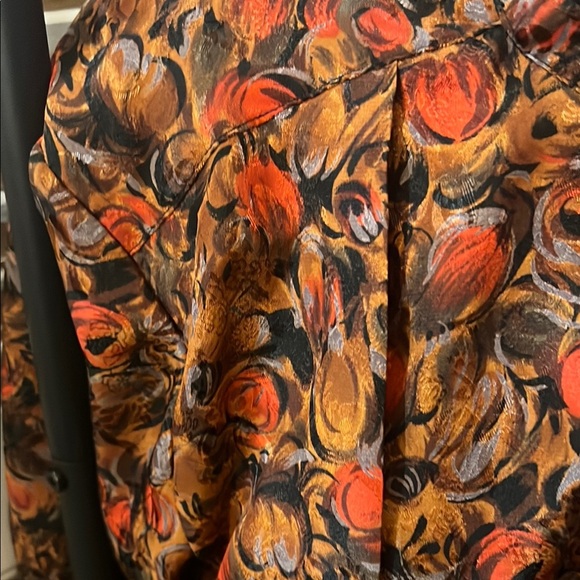 Vintage EJHarper Red and Brown Casual Button Down Shirt - Picture 3 of 8